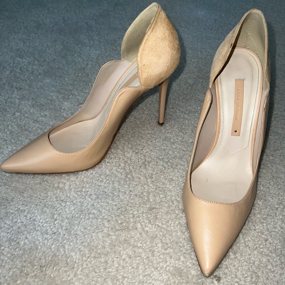 Zara nude pump